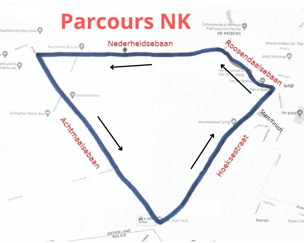 parcours BWF ronde van Super Dichtbij Schijf